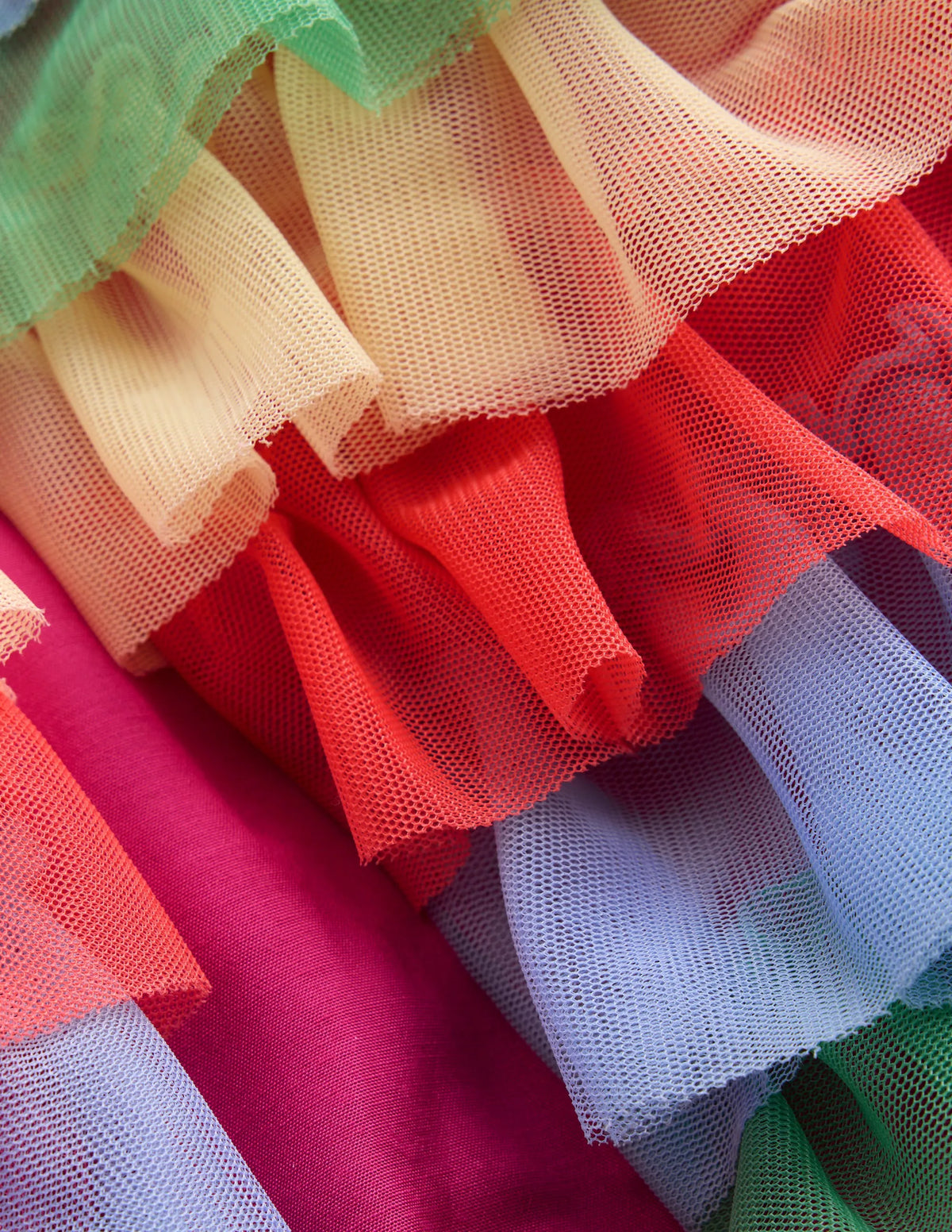 Rainbow Tulle Jacket-Multi Rainbow