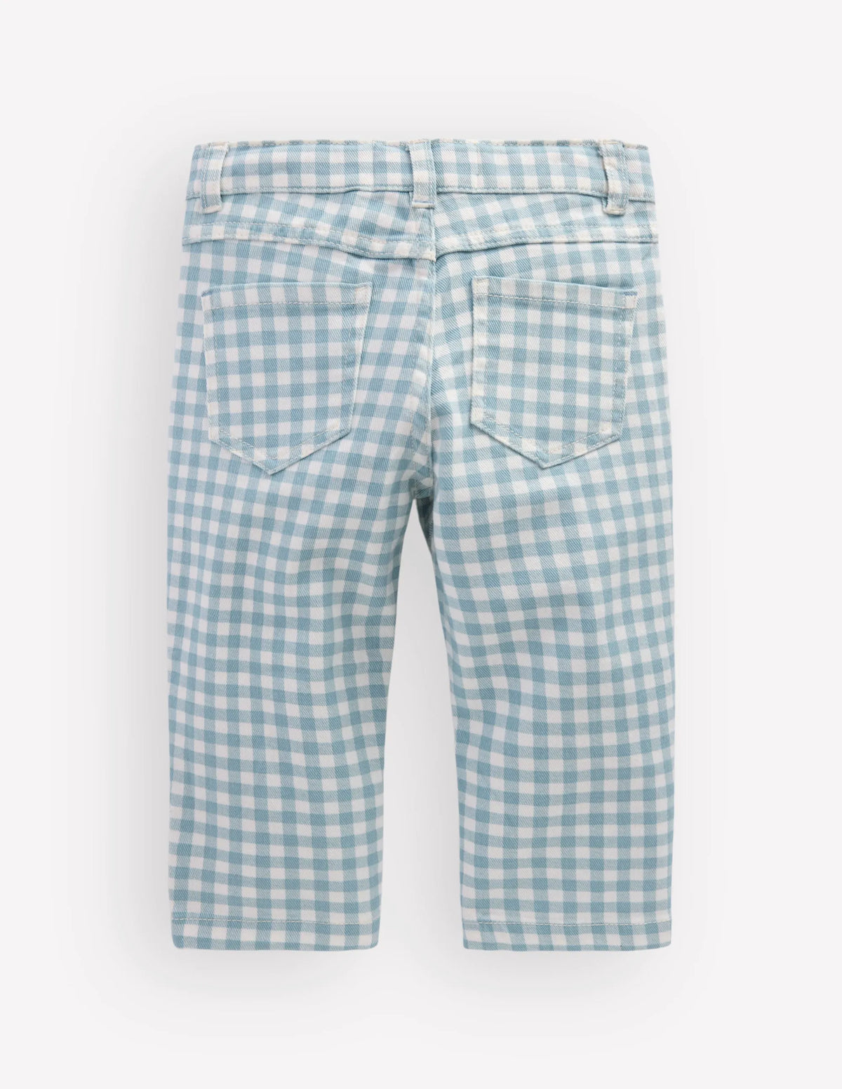 Capri Pants-Blue Gingham