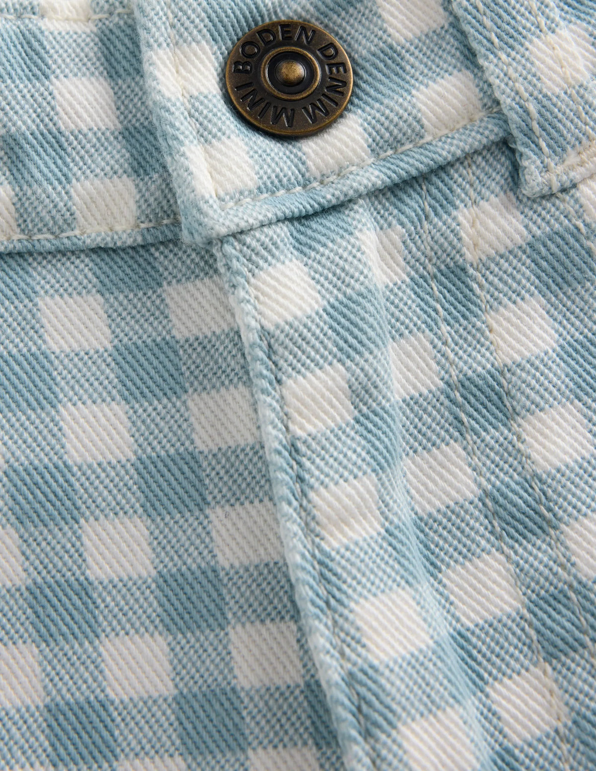Capri Pants-Blue Gingham