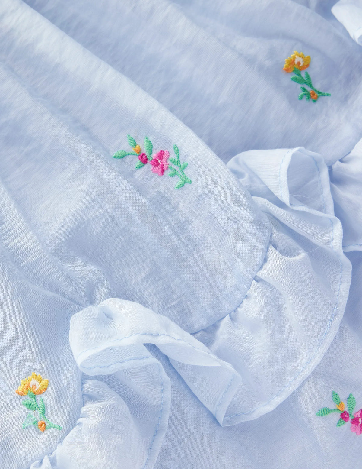 Tiered Ruffle Occasion Dress-Misty Blue