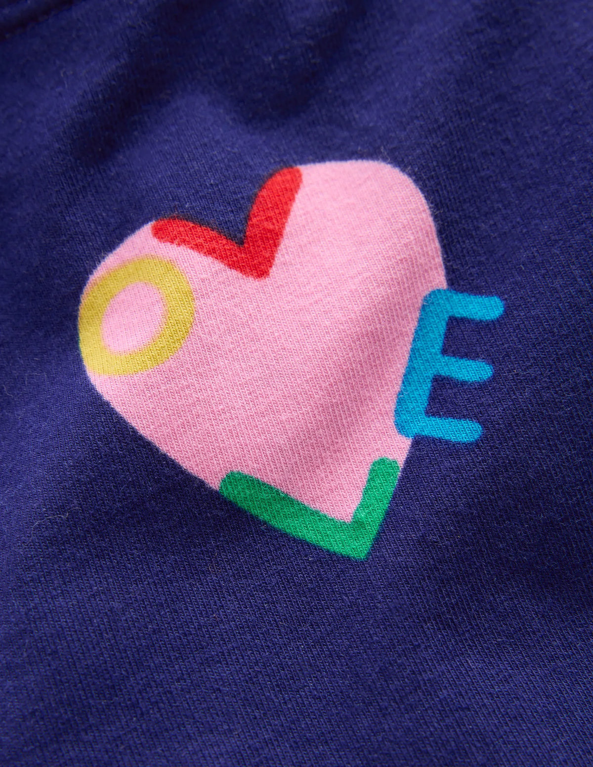 Cartwheel Shorts-Navy Love Hearts