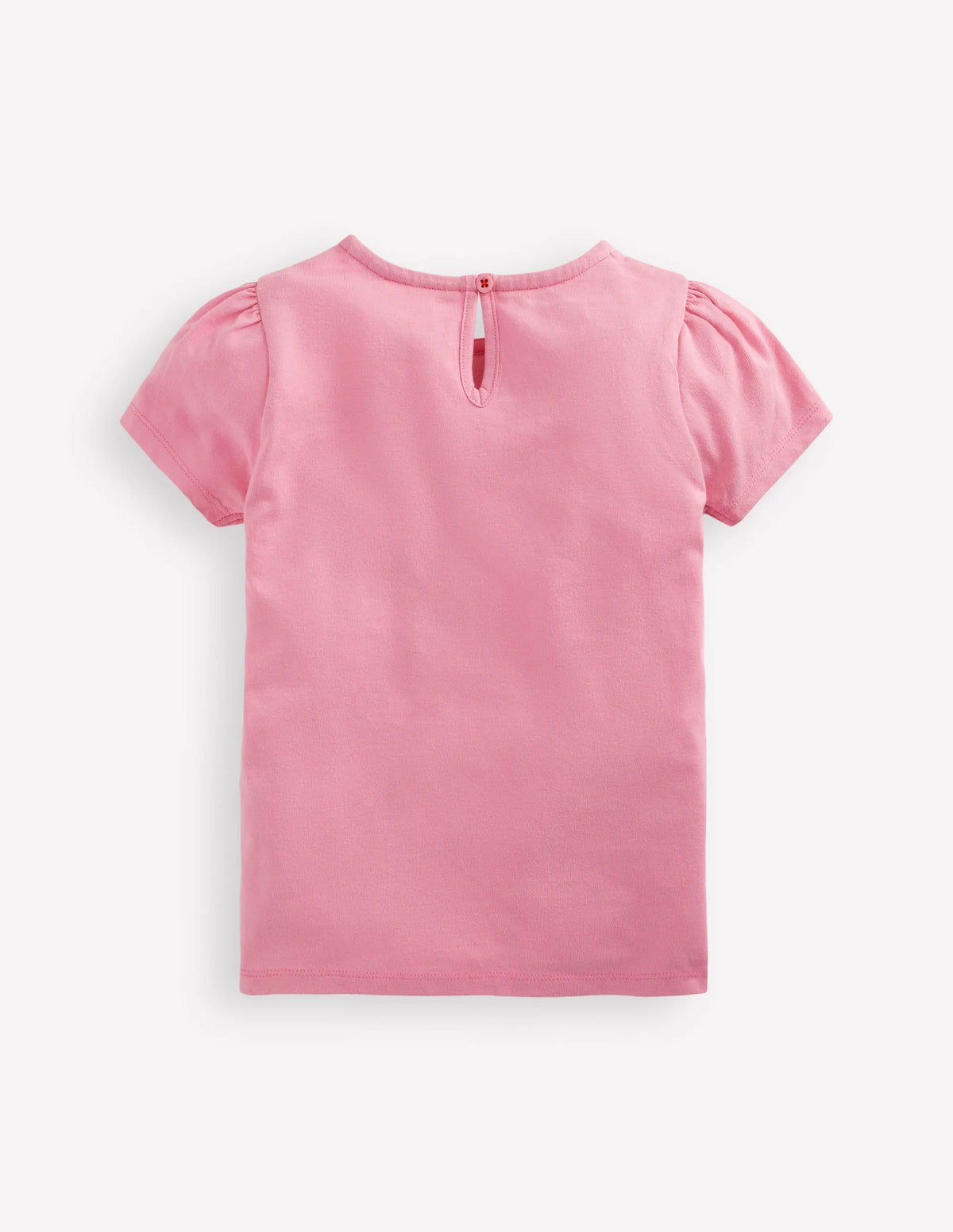 Puff Sleeve Superstitch Top-Pink Unicorns