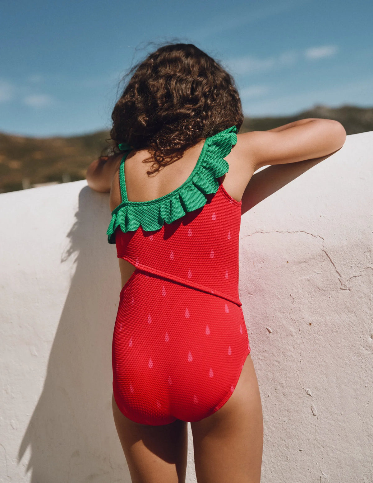 Lettice Cut Out Swimsuit-Strawberry