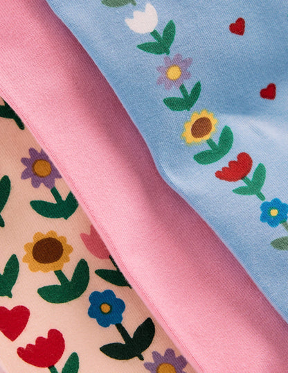 3-pack Leggings-Multi Sunflower Garden