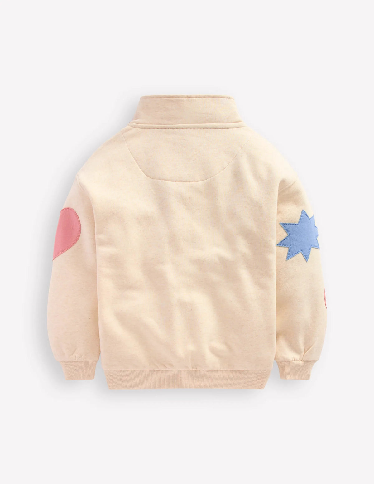 Half-zip Sweatshirt-Applique Shapes