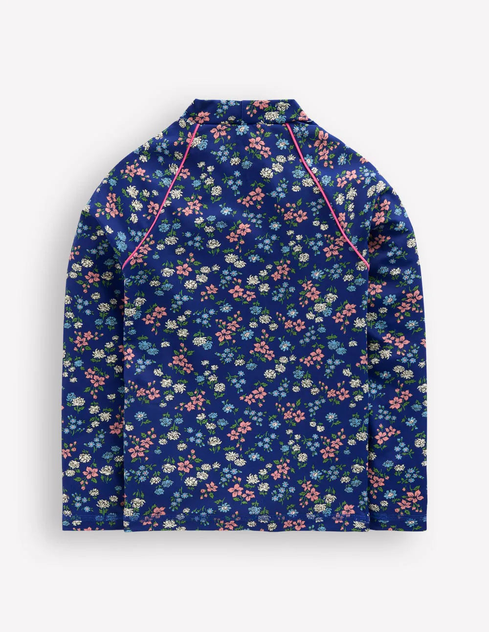 Sunsafe Patterned Rash Vest-Sapphire Blue Meadow Floral