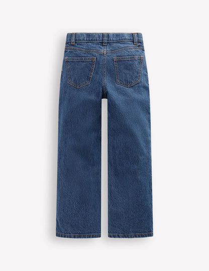 Relaxed Jean-Mid Vintage Applique