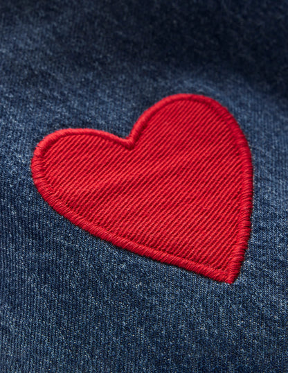 Relaxed Jean-Mid Vintage Applique