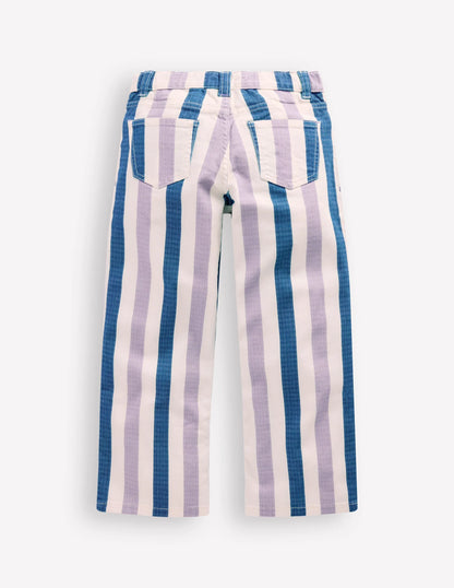 Relaxed Jean-Purple/Navy Stripe