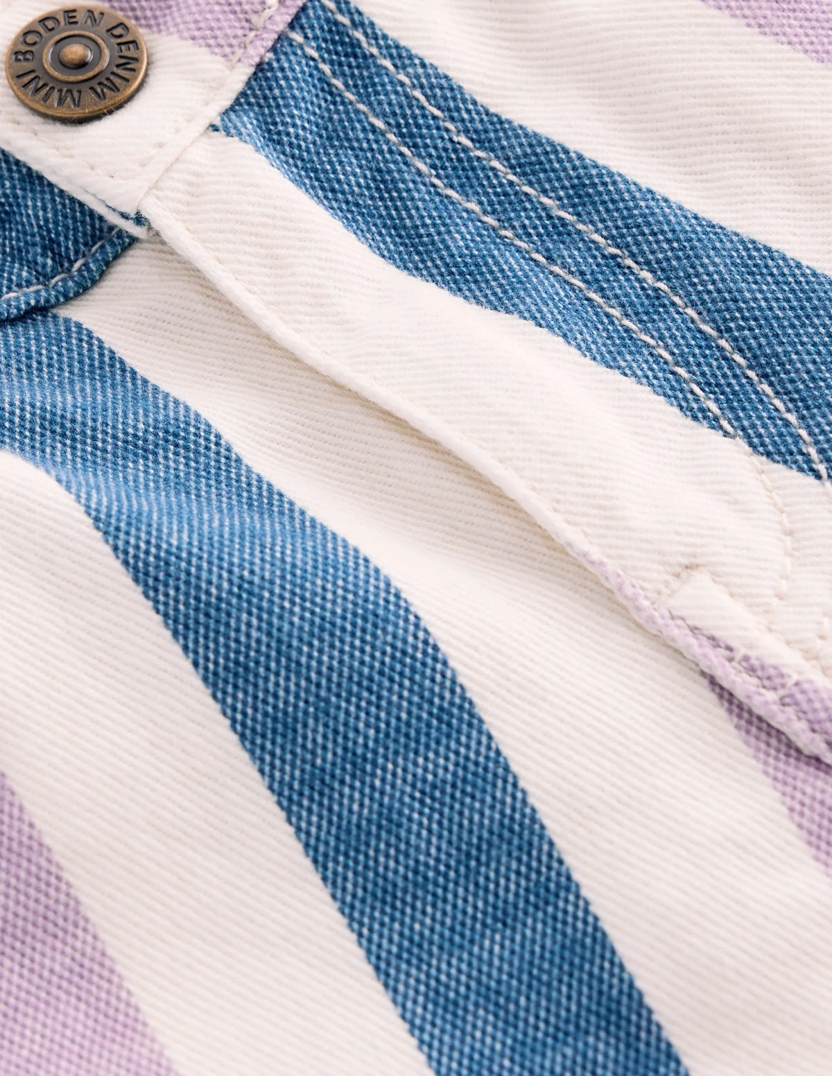 Relaxed Jean-Purple/Navy Stripe