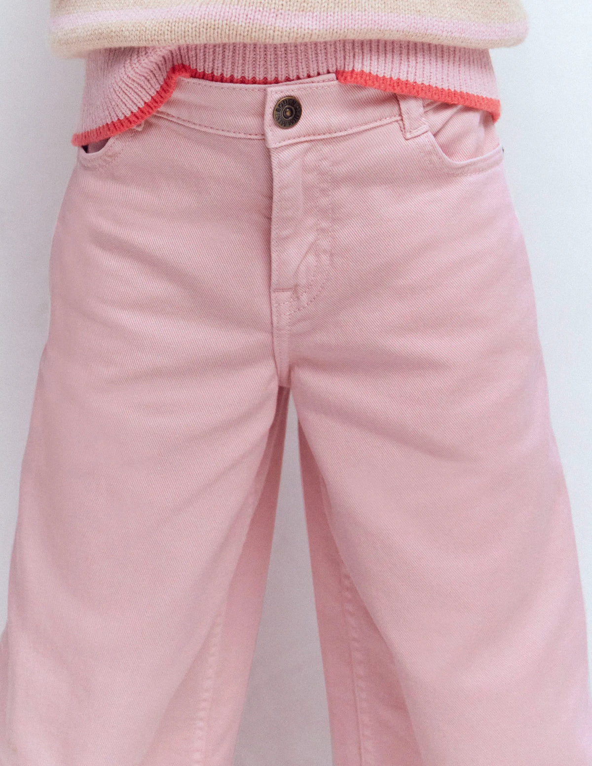 Wide Leg Jean-Pink