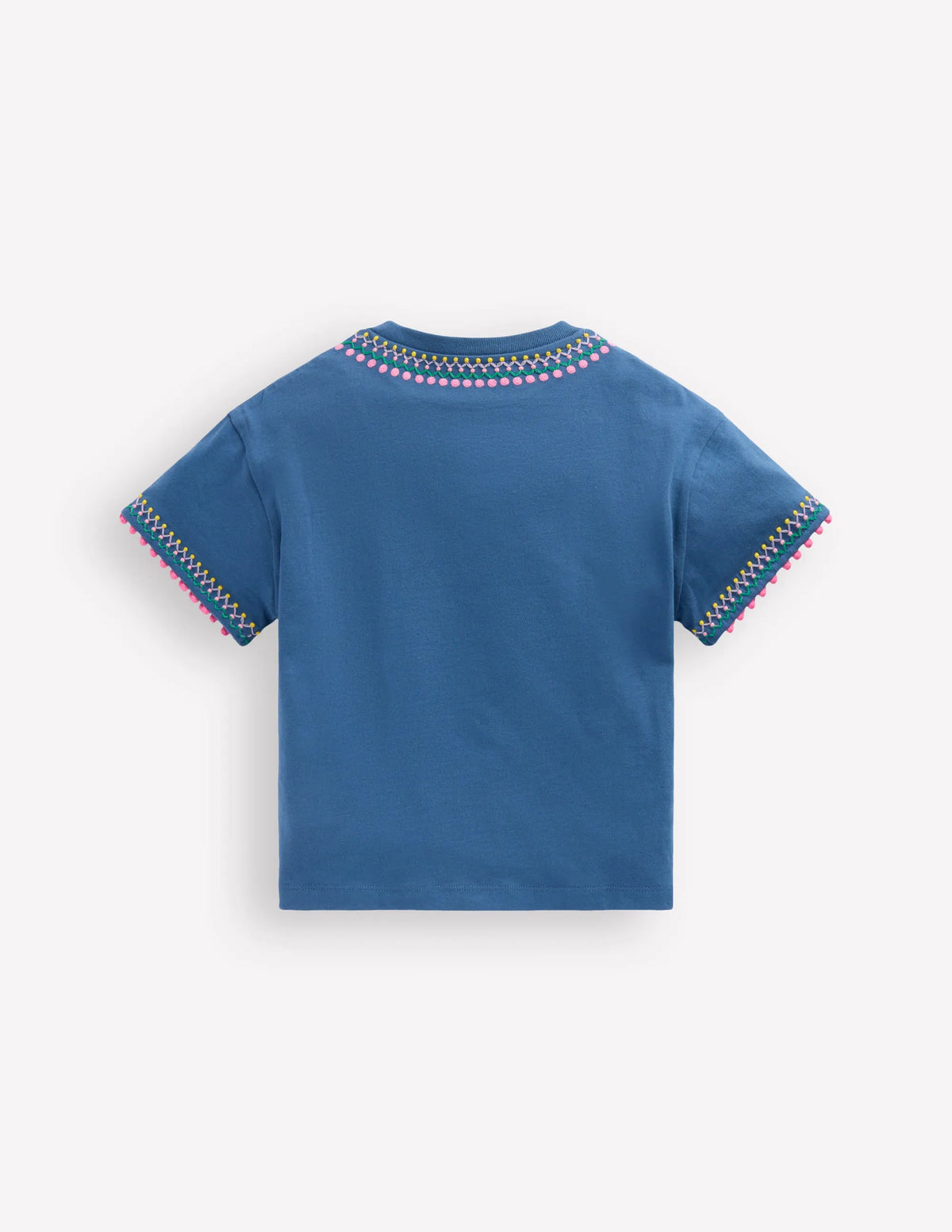 Relaxed Embroidered T-shirt-Navy