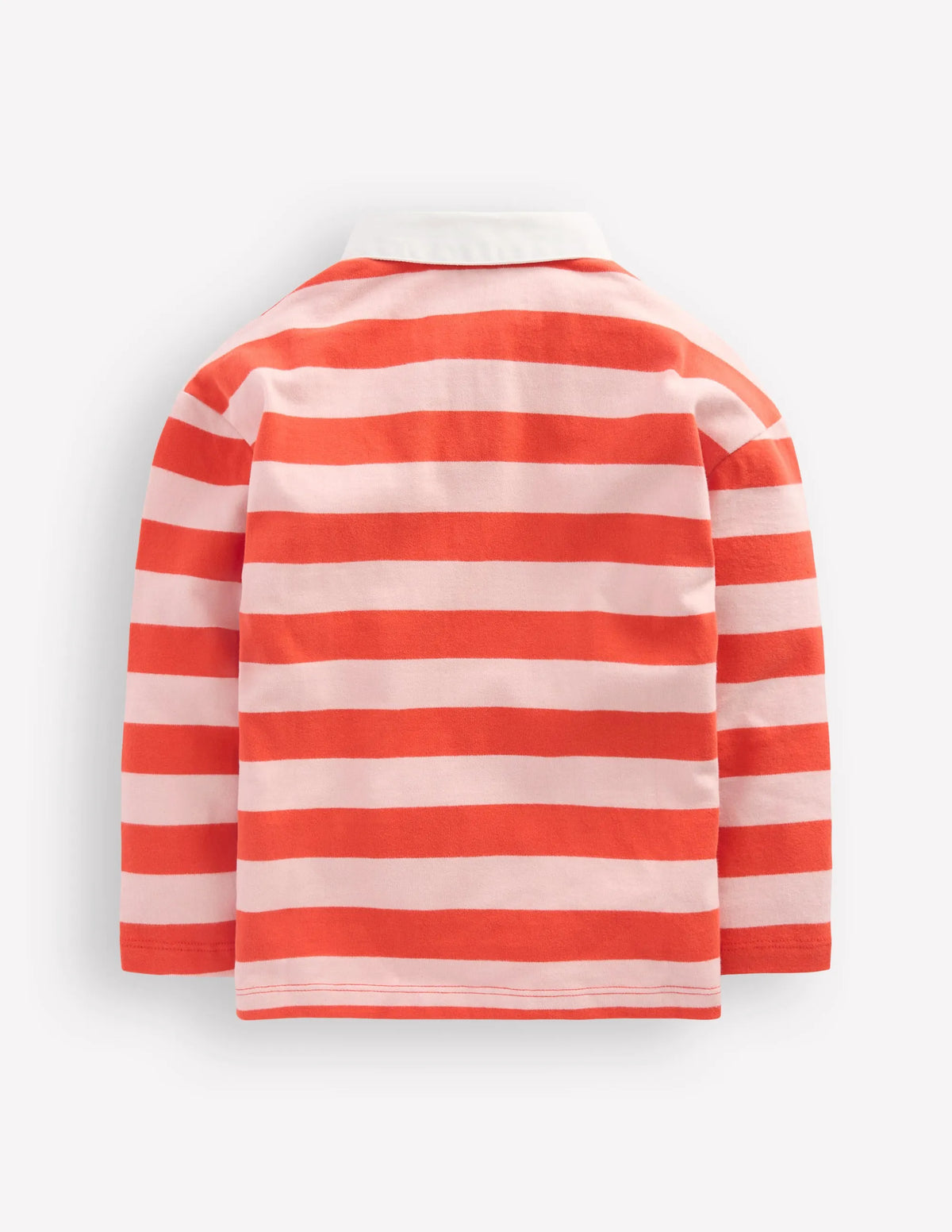 Drop Shoulder Rugby Top-Fiesta/Lotus Stripe
