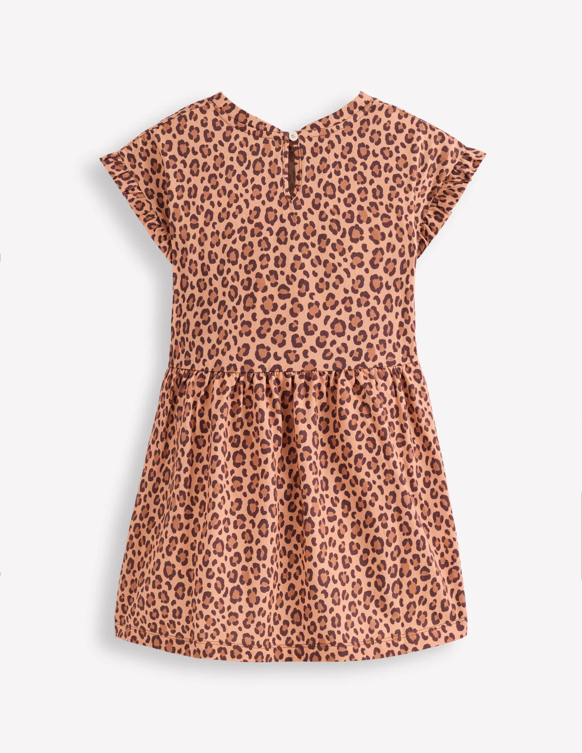 Jersey T-Shirt Dress-Leopard