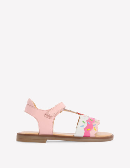 Fun Leather Sandals-Ice Cream