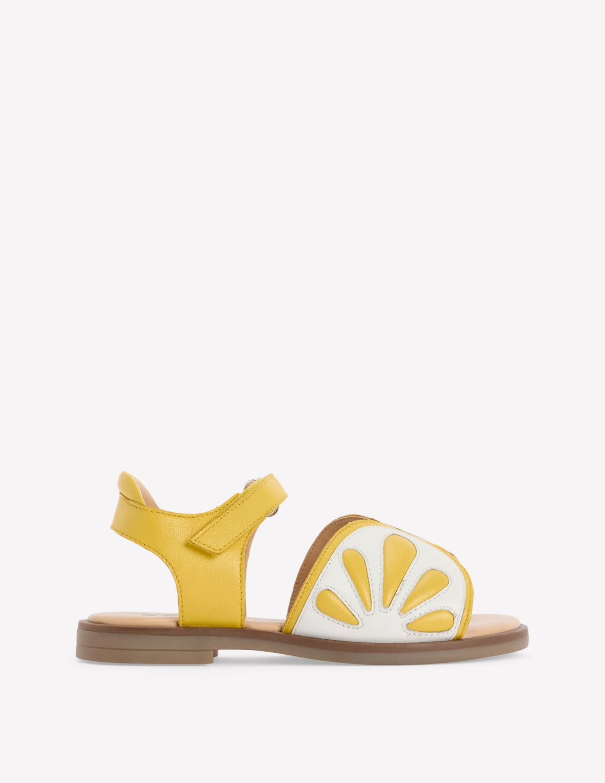 Fun Leather Sandals-Lemon