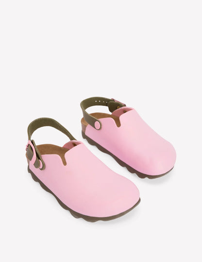 Colourblock Clogs-SEA PINK/ COMFREY