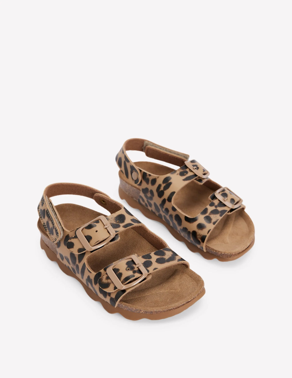 Colourblock Sandals-Leopard
