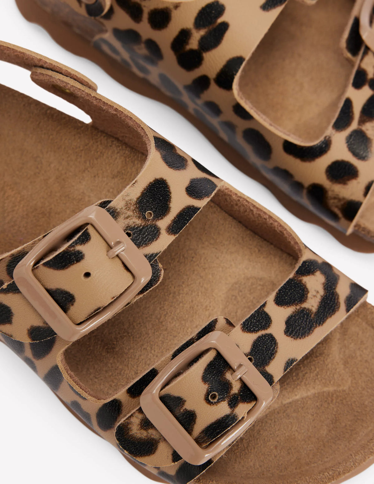 Colourblock Sandals-Leopard