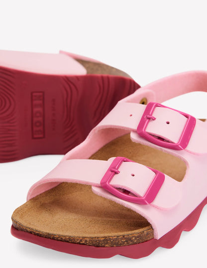 Colourblock Sandals-Pink