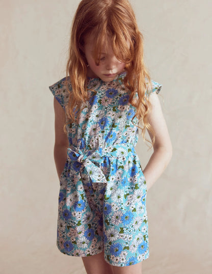 Peggy Cord Party Dress-Starboard Blue Nutcracker