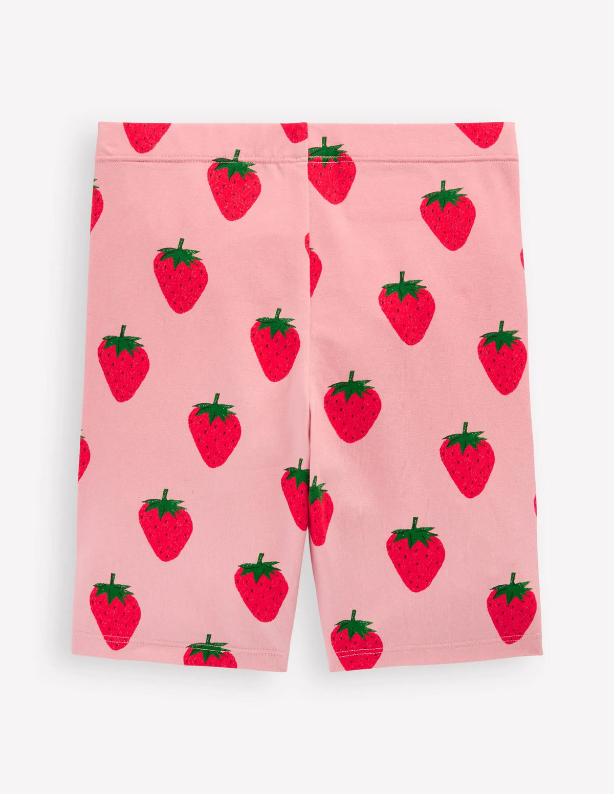 Biker Shorts-Pink Strawberries
