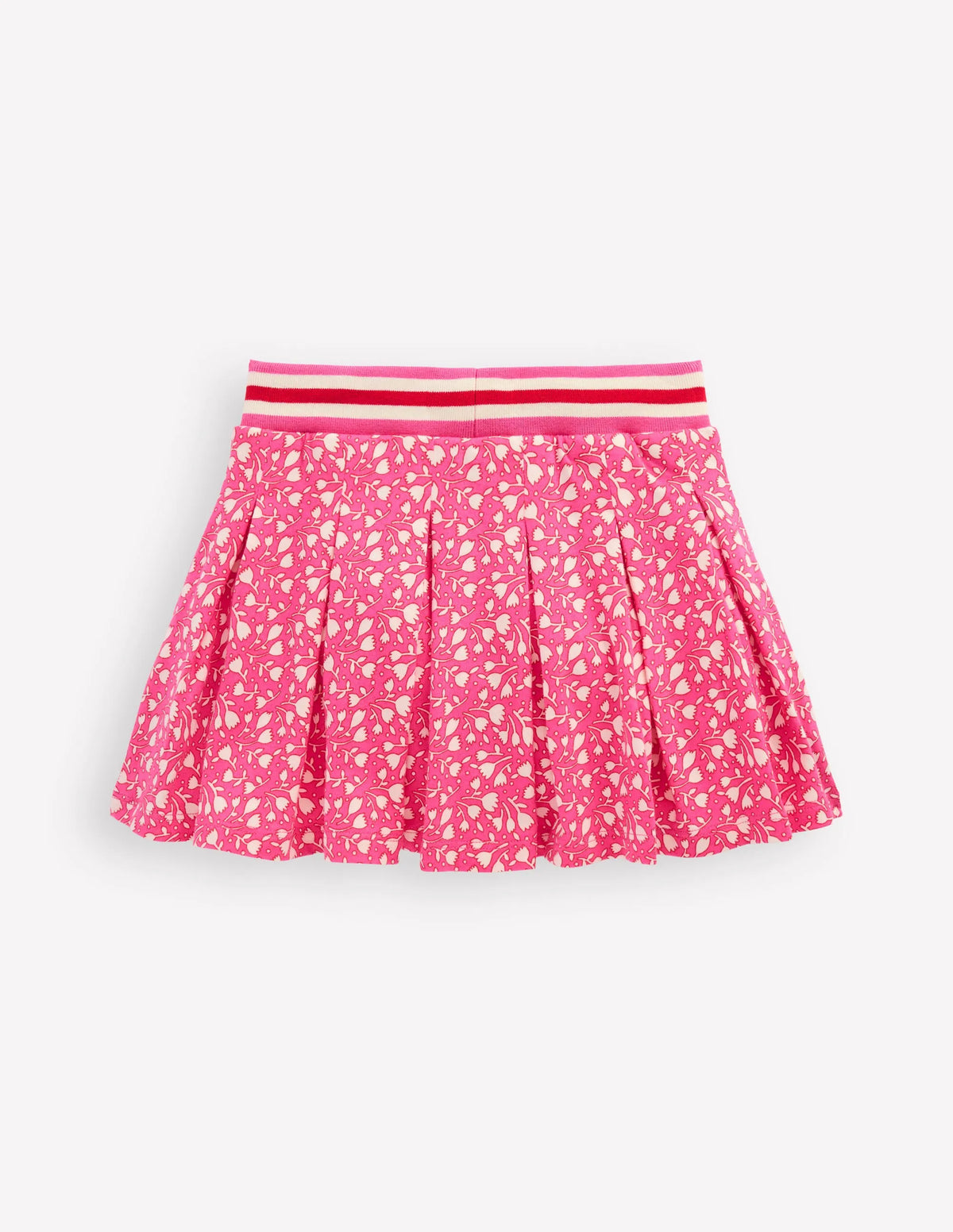 Pleated Jersey Skort-Pink Tiny Tulip
