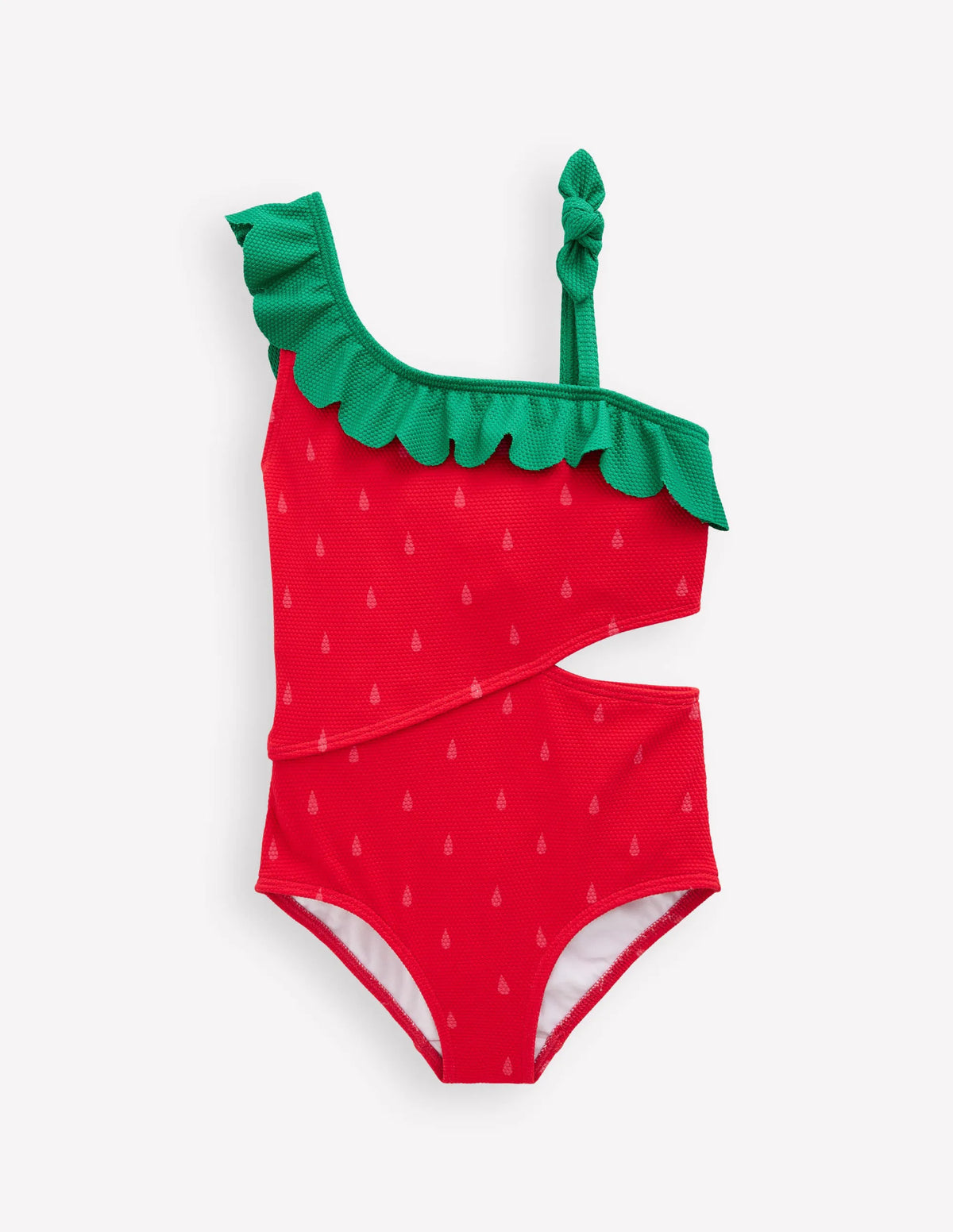 Lettice Cut Out Swimsuit-Strawberry