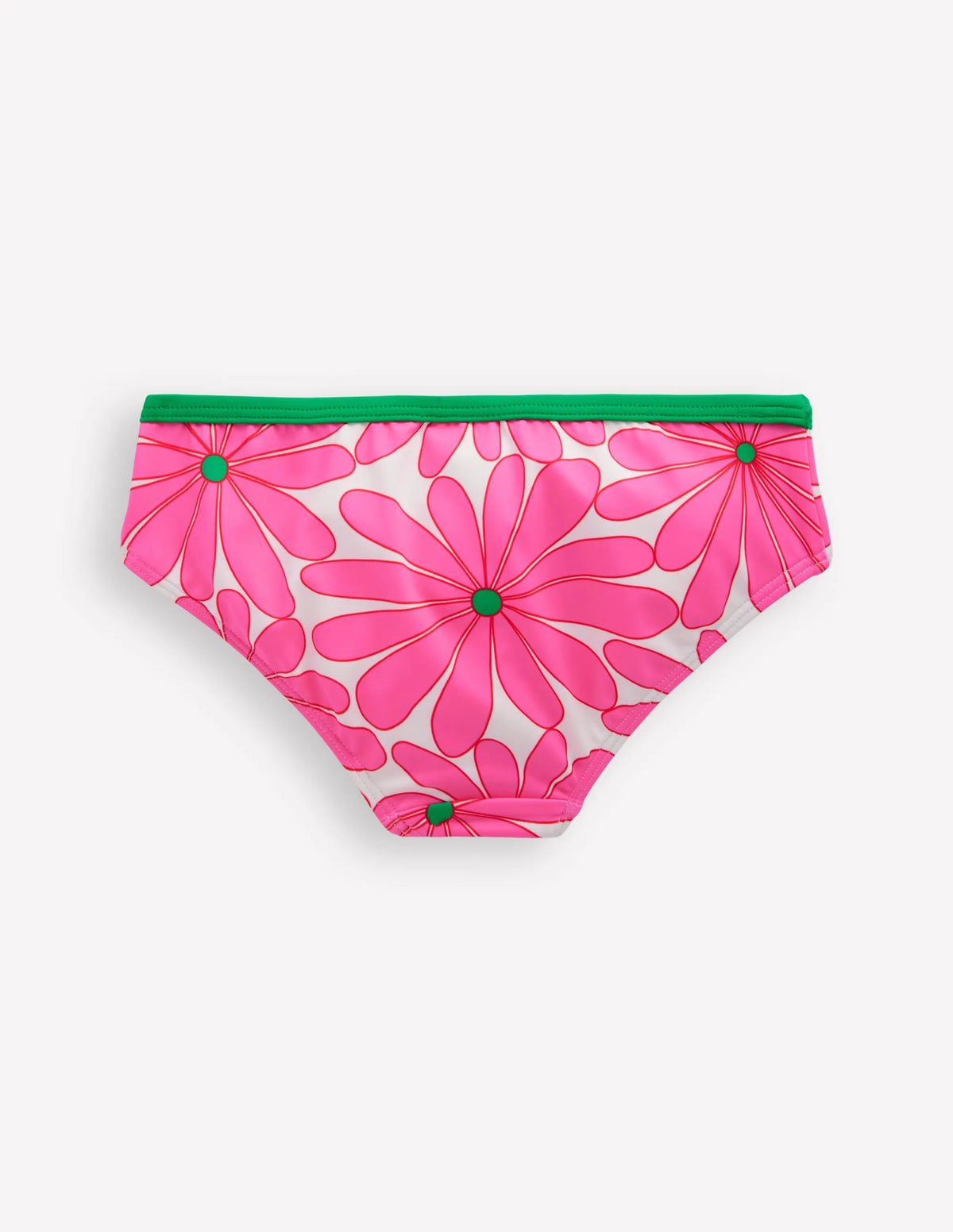 Patterned Bikini Bottoms-Festival Pink Daisy