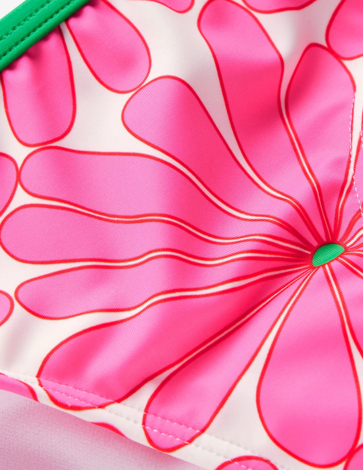 Patterned Bikini Bottoms-Festival Pink Daisy