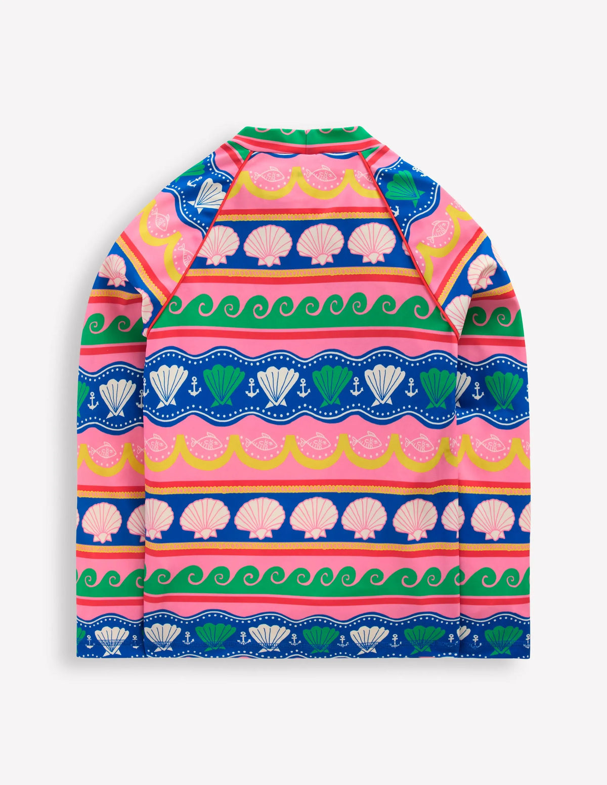 Sunsafe Patterned Rash Vest-Multi Sea Shell Stripe