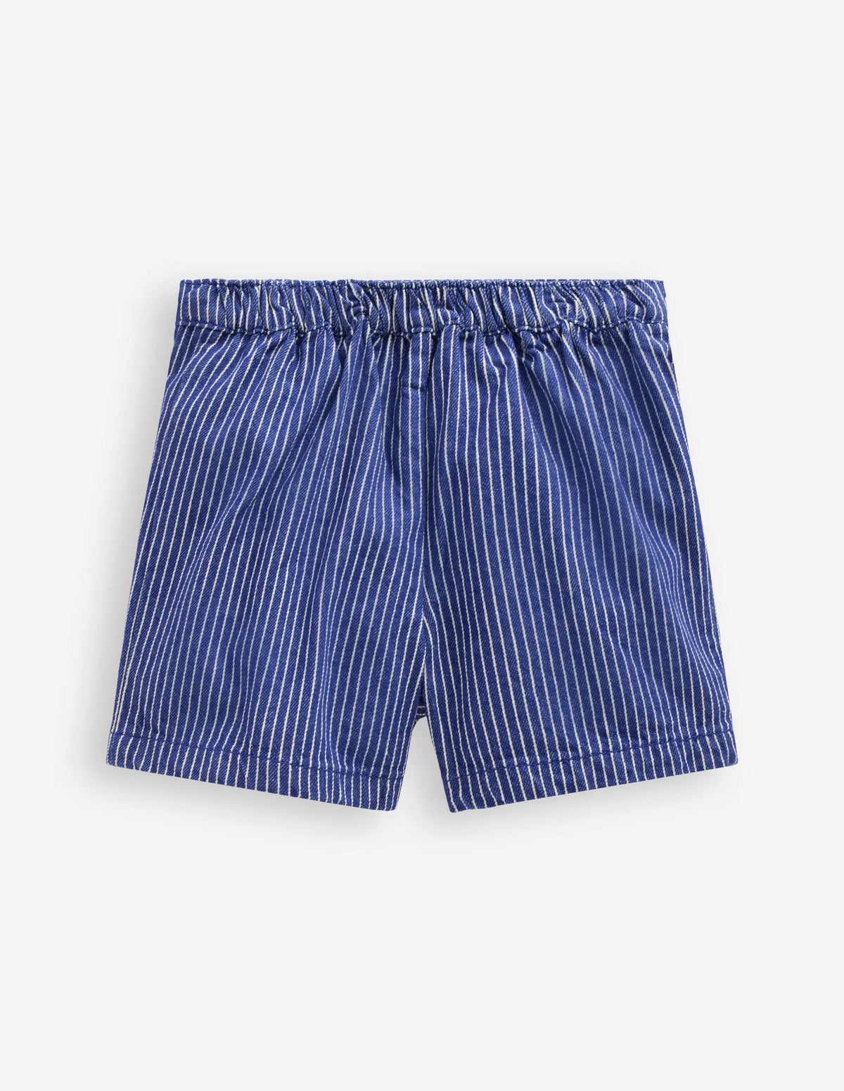 Wrap Woven Skort-Sapphire Blue/ Ivory Stripe