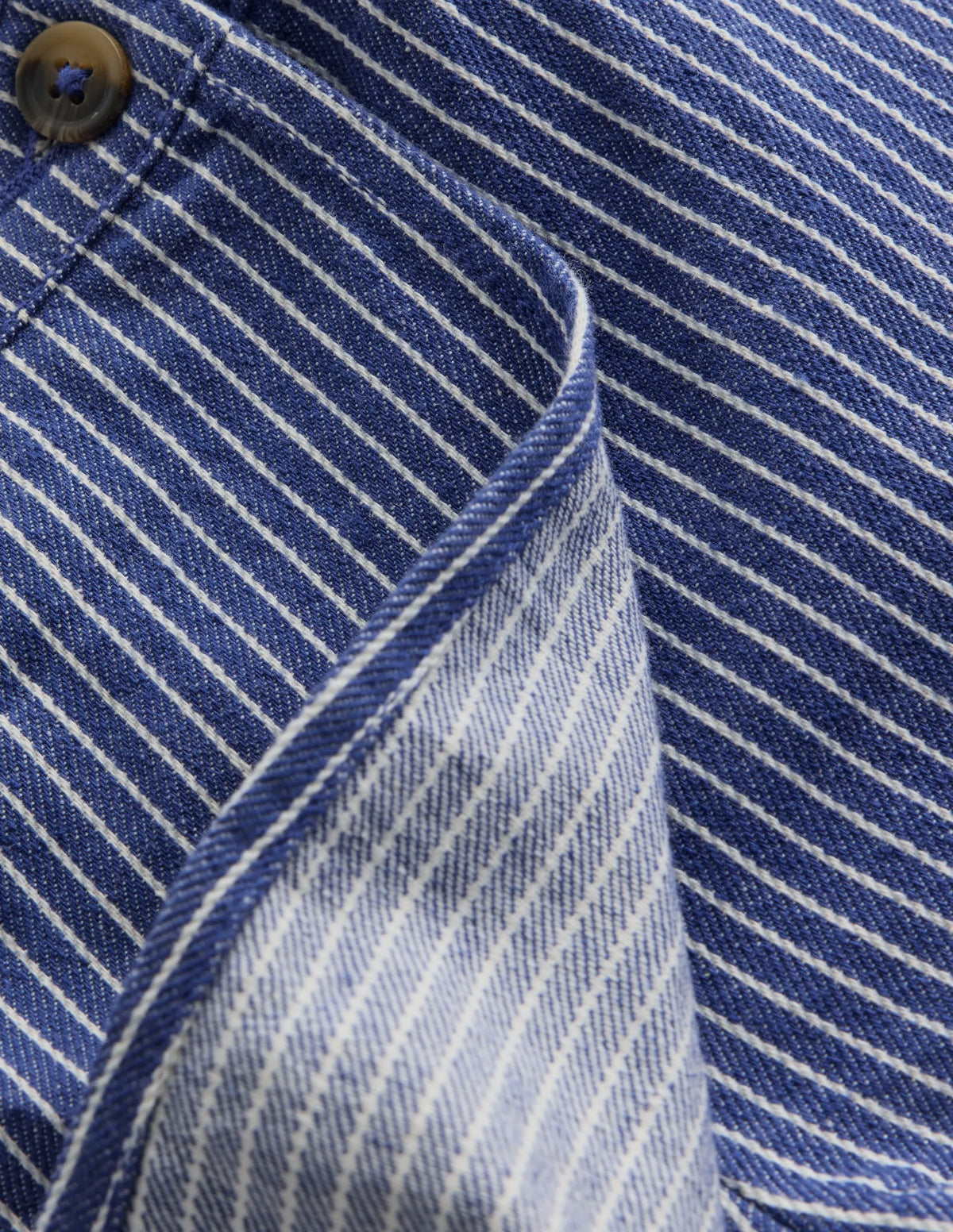 Wrap Woven Skort-Sapphire Blue/ Ivory Stripe