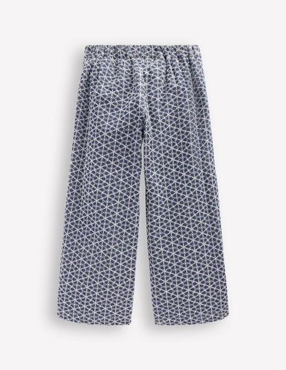 Occasion Pants-Chambray Broderie