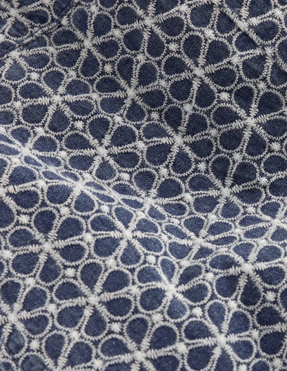 Occasion Pants-Chambray Broderie