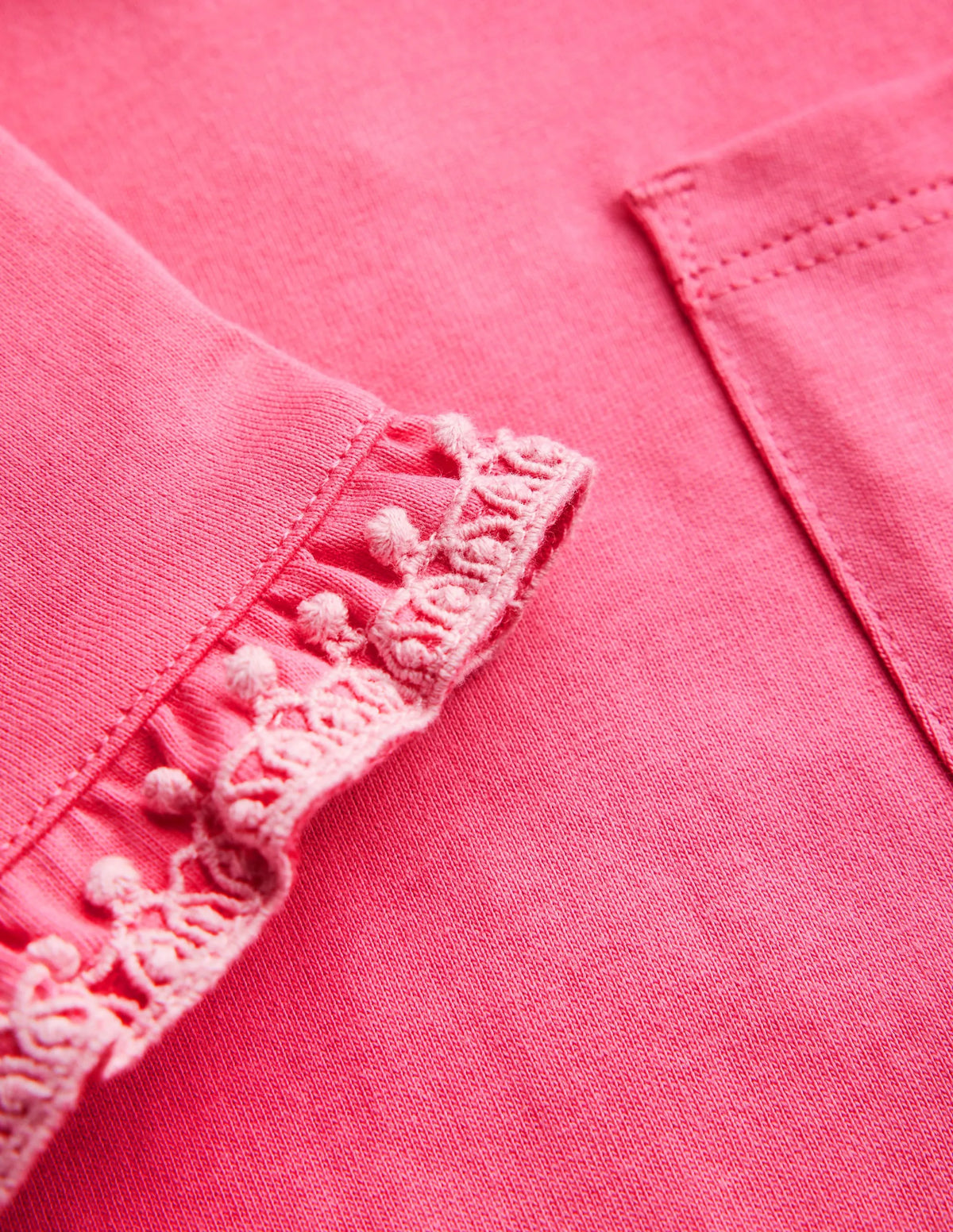 Dropped Sleeve Tunic-Pink