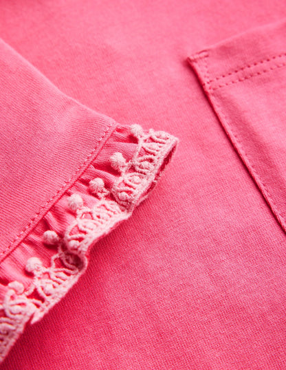 Dropped Sleeve Tunic-Pink