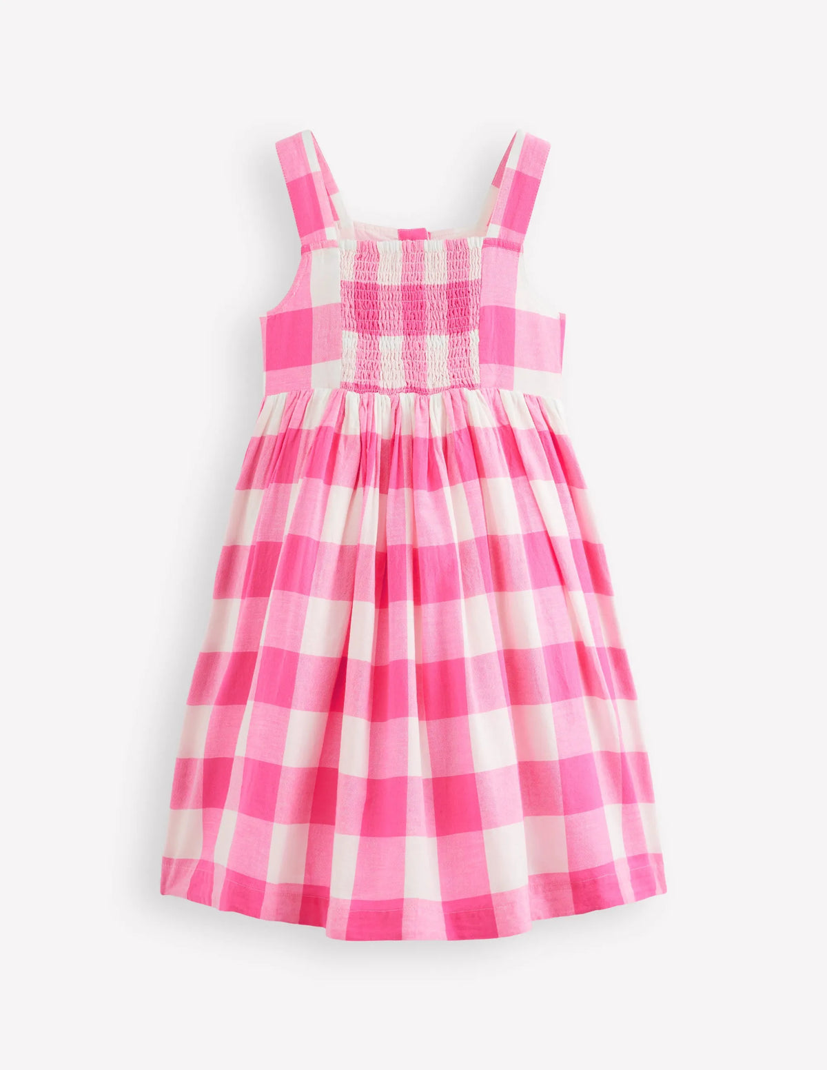 Remy Button Through Dress-Pink Punch Gingham
