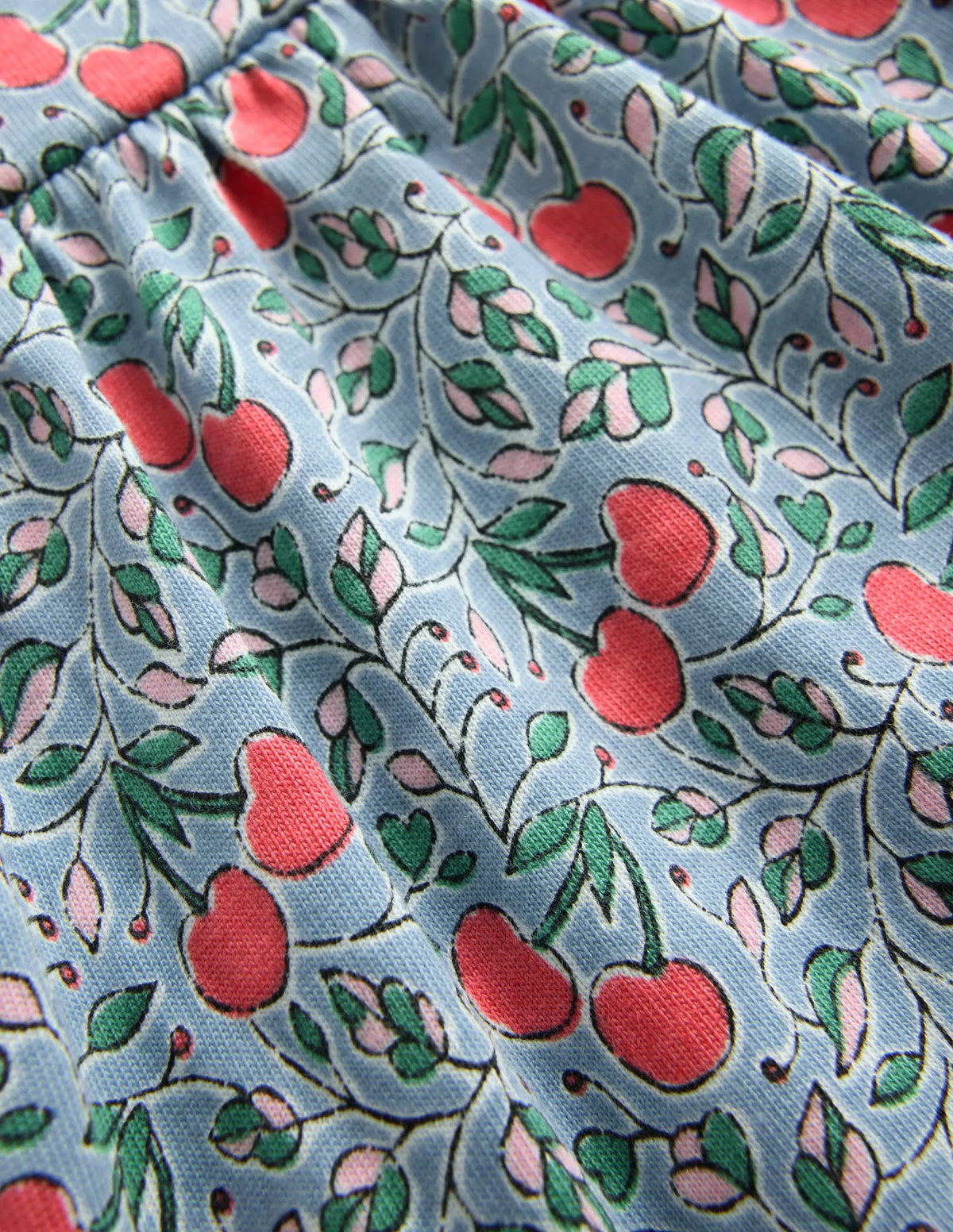 Heart Back Jersey Dress-Cherries