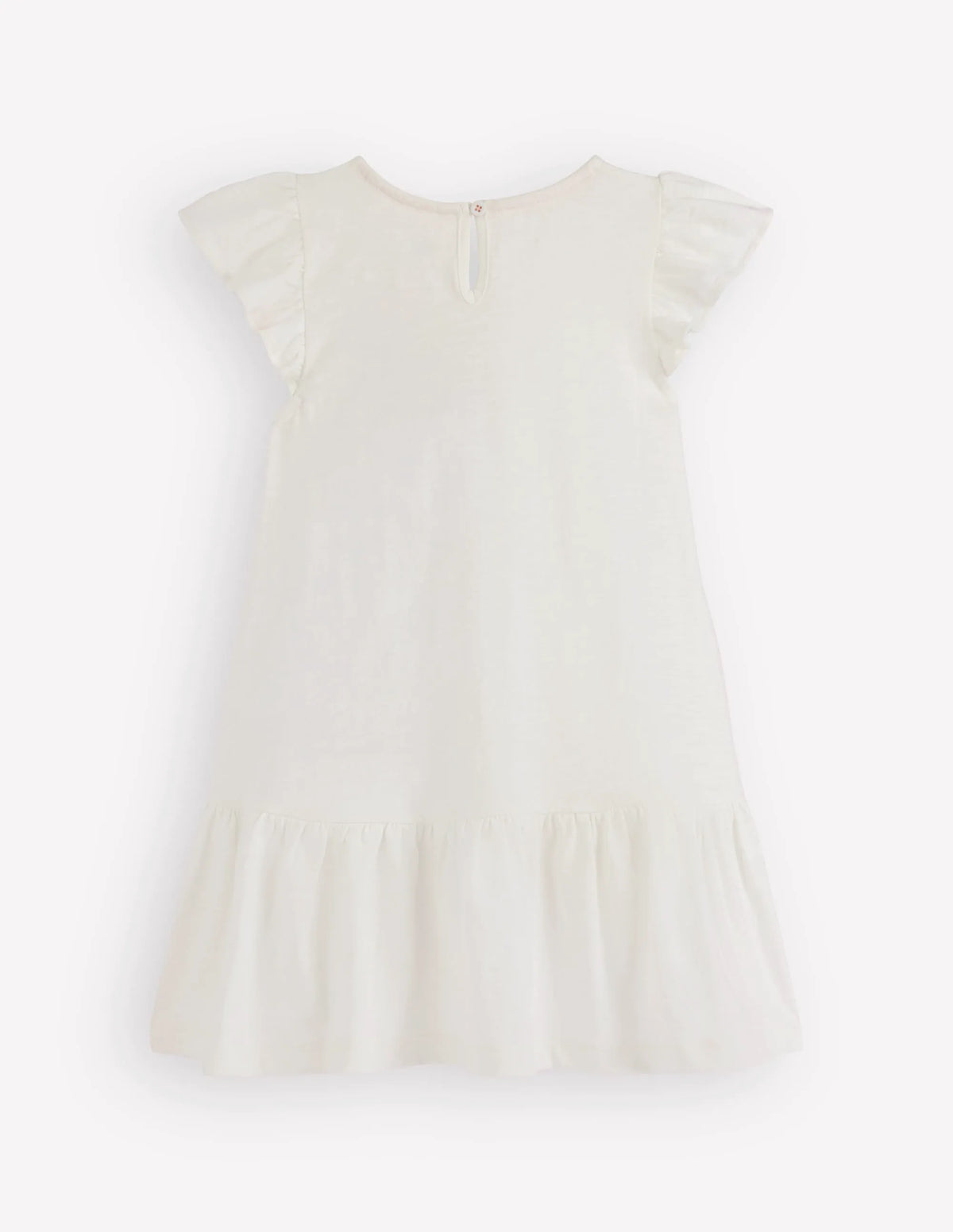 Logo Pocket Jersey Dress-Soft Ivory Ice Cream