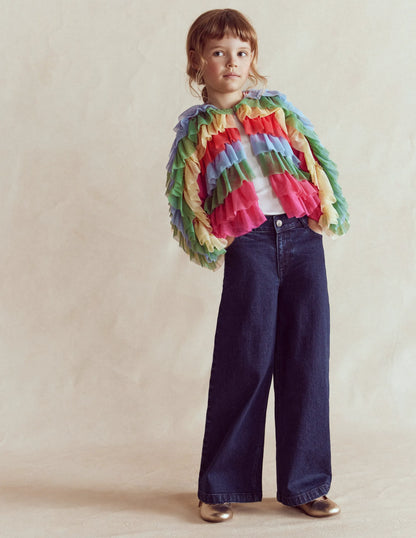 Rainbow Tulle Jacket-Multi Rainbow