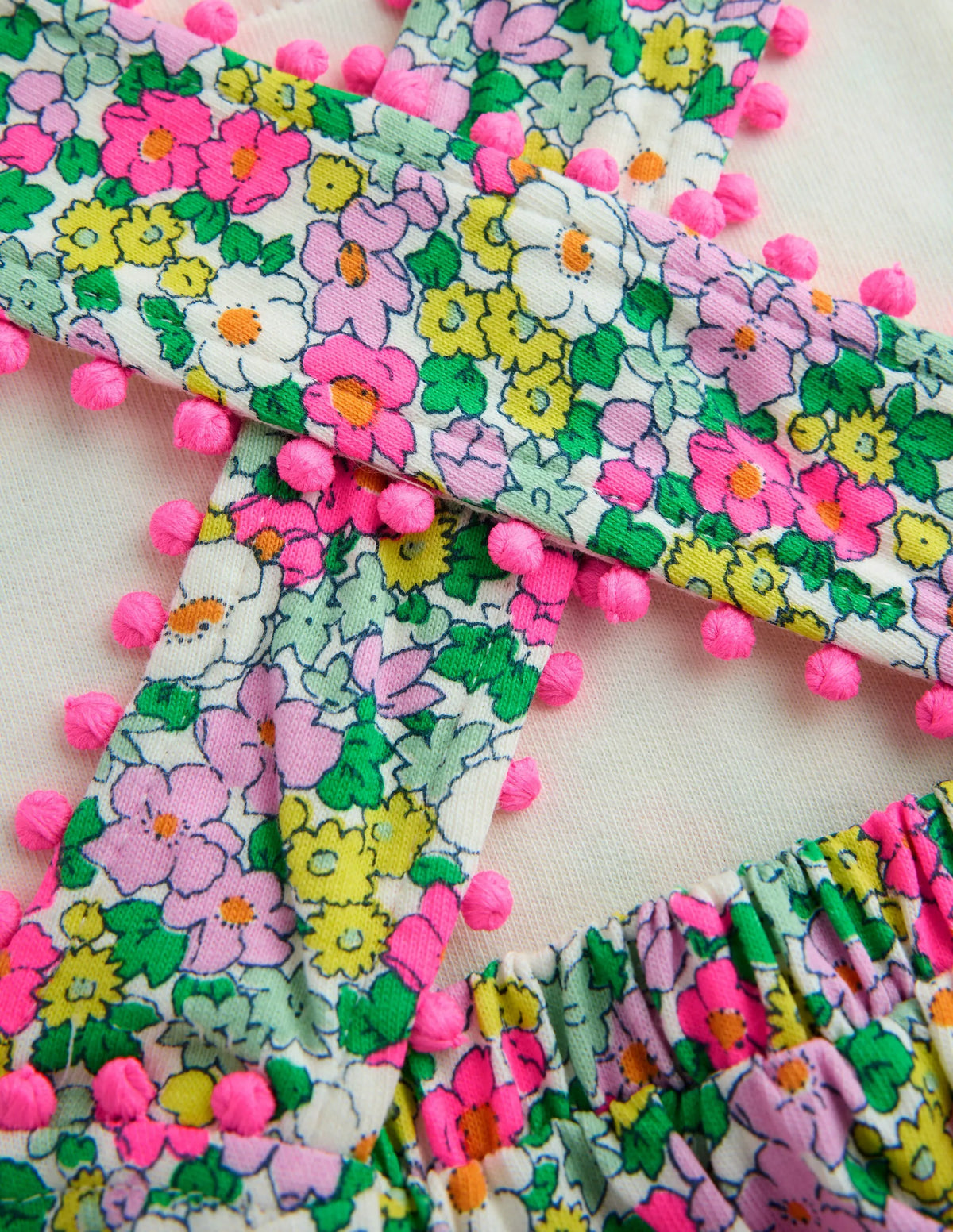 Jersey Cross-back Dress-Ditsy Floral