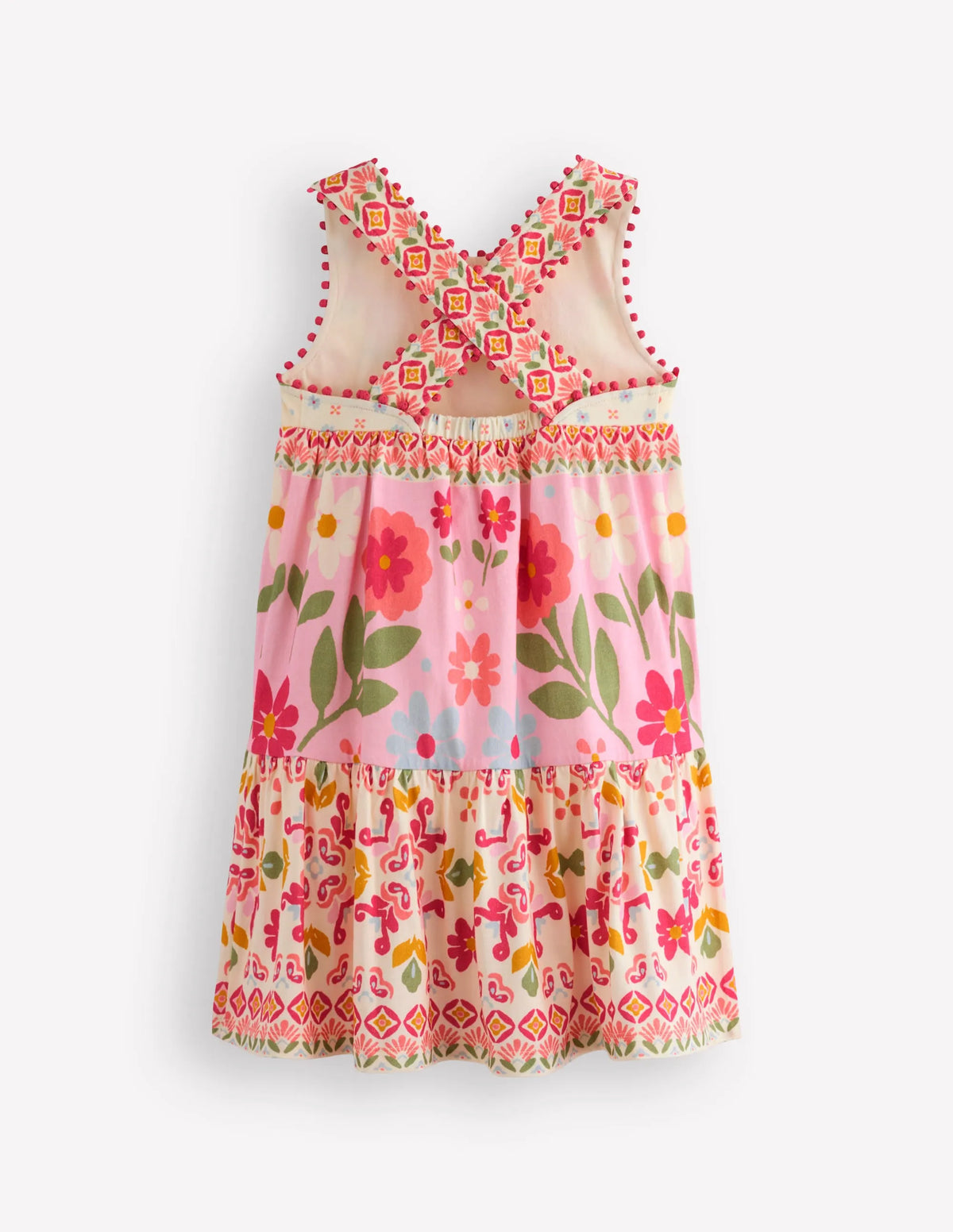 Jersey Cross-back Dress-Hotchpotch Floral