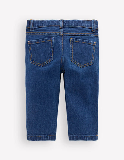 Capri Pants-Denim Mid Wash