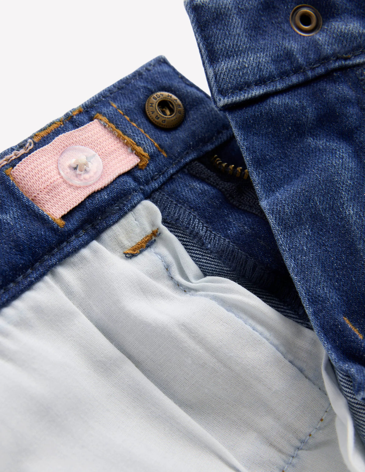 Capri Pants-Denim Mid Wash