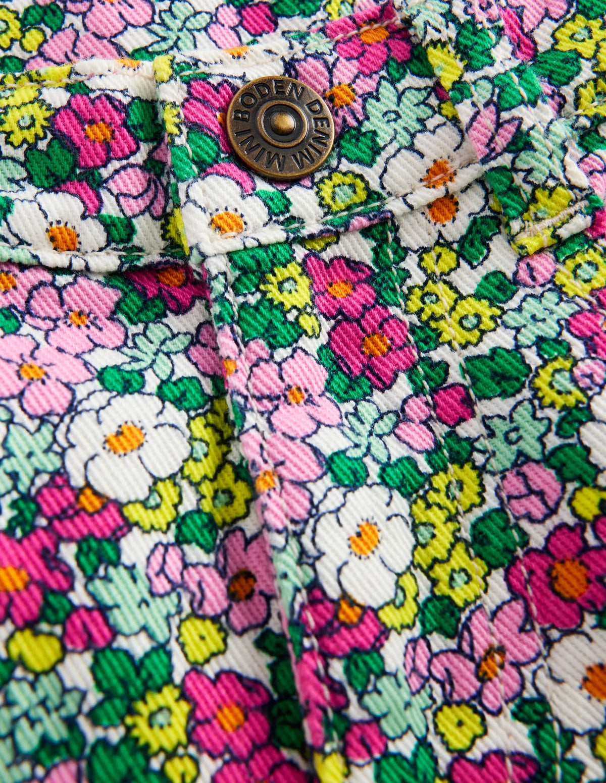 Capri Pants-Multi Summerflower Bed