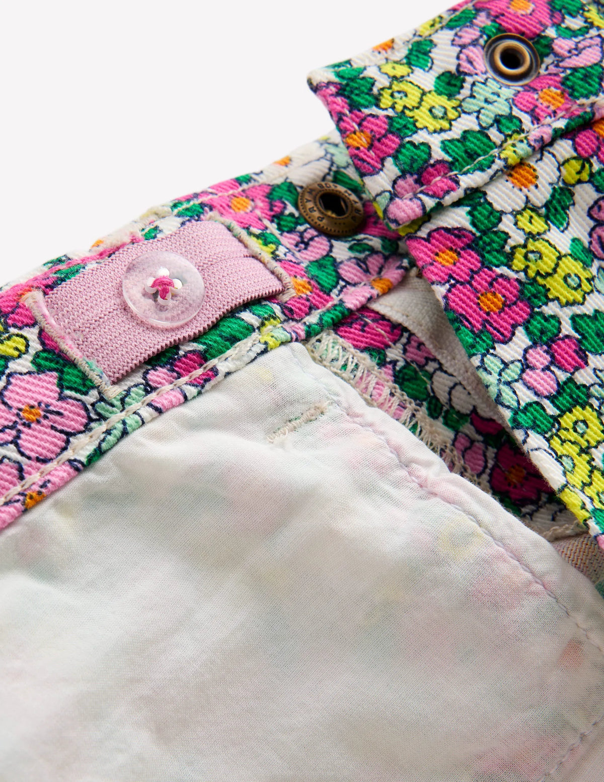 Capri Pants-Multi Summerflower Bed