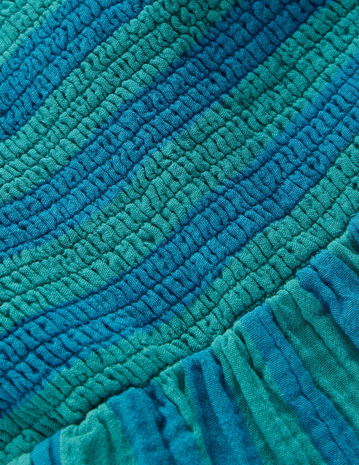 Double Cloth Playsuit-Aurora Blue Stripe