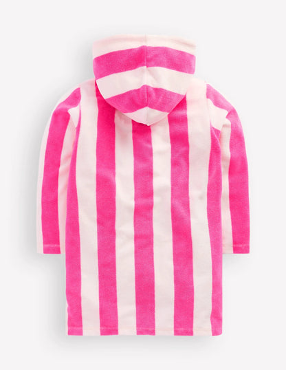 Fun Romie Towelling Zip-Up-Sorbet Pink Turtles