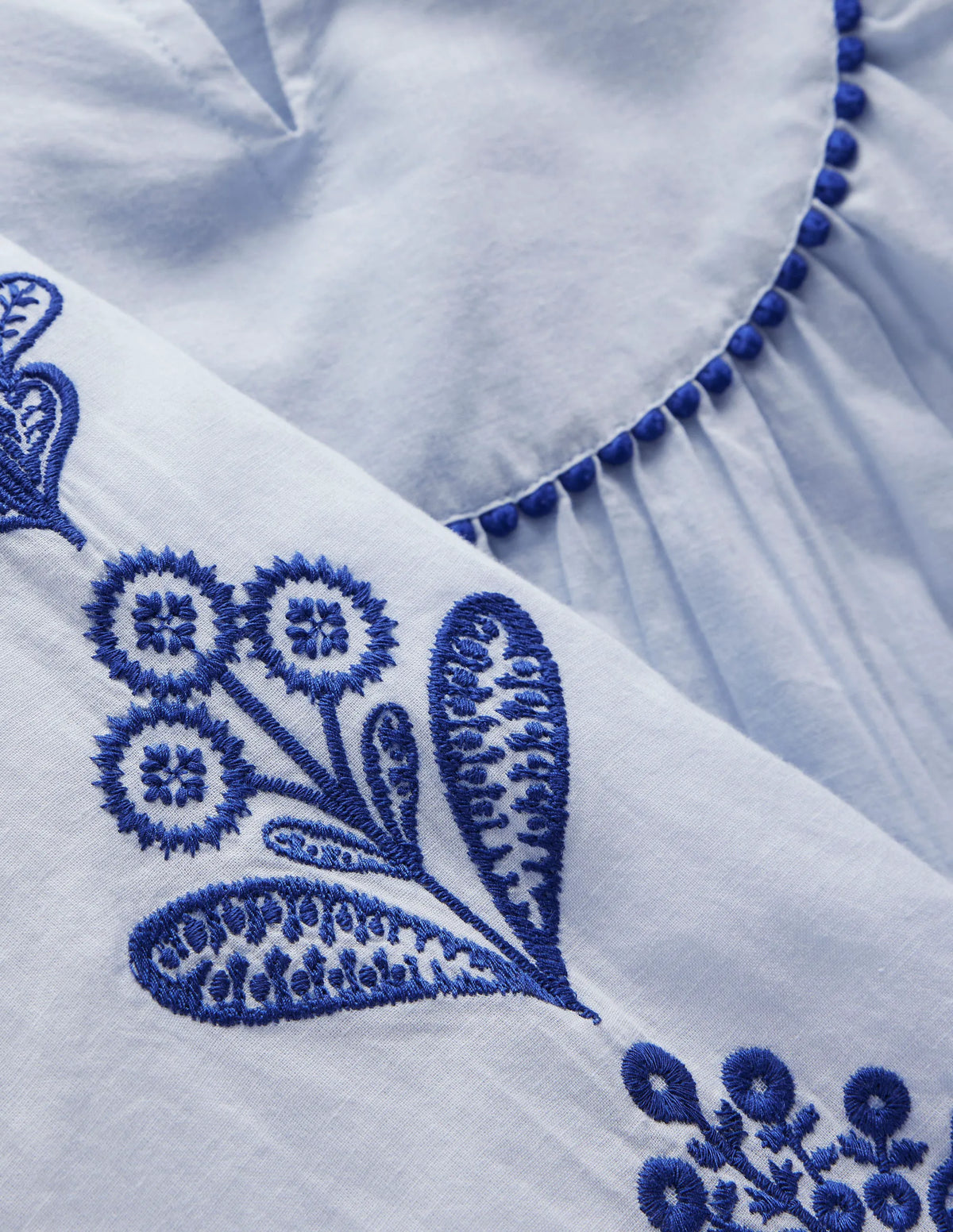 Swim Kaftan-Misty Blue